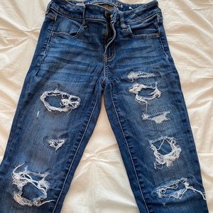 American Eagle Ripped Skinny Jeans